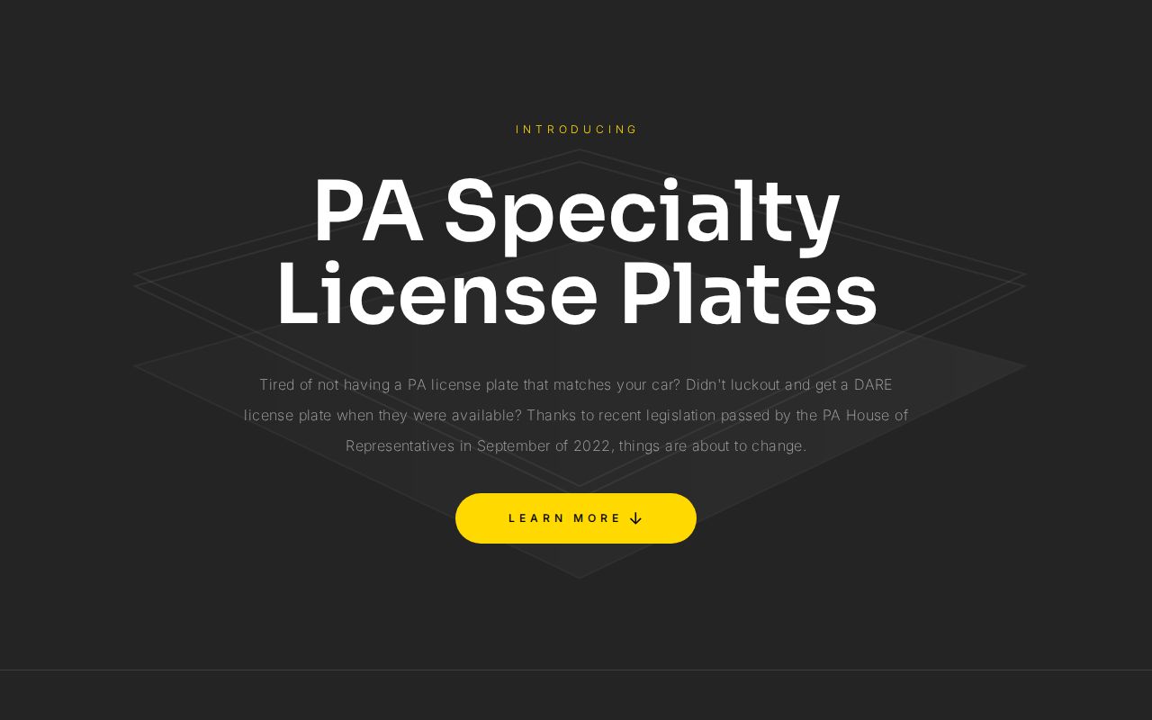 PA Specialty Plates